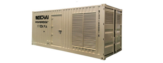 CE認定 550 KVA-1500 KVA 低騒音/平方キャビンの発電機セット